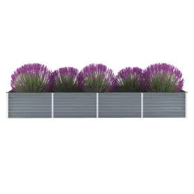 Graues Gartenbett aus verzinktem Stahl, 320 x 80 x 45 cm von vidaXL, Töpfe und Pflanzgefäße - Ref: Foro24-44846, Preis: 77,19...