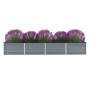 Graues Gartenbett aus verzinktem Stahl, 320 x 80 x 45 cm von vidaXL, Töpfe und Pflanzgefäße - Ref: Foro24-44846, Preis: 88,37...
