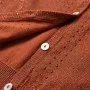 Cognacfarbene Kinder-Strickjacke 140 von , Oberbekleidung für Kinder - Ref: Foro24-14518, Preis: 14,60 €, Rabatt: %