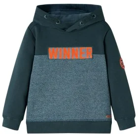 Dunkelgrünes Kinder-Kapuzensweatshirt 104 von , Kinder-T-Shirts - Ref: Foro24-12905, Preis: 12,41 €, Rabatt: %