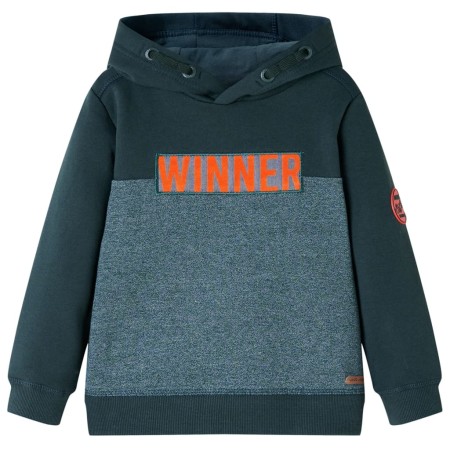 Dunkelgrünes Kinder-Kapuzensweatshirt 128 von , Kinder-T-Shirts - Ref: Foro24-12907, Preis: 12,54 €, Rabatt: %