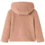 Kinderjacke mit Kapuze aus Kunstfell in hellem Cognac-Lammfell 116 von , Oberbekleidung für Kinder - Ref: Foro24-13871, Preis...