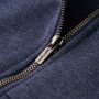 Children's sweatshirt with hood and zipper dark blue mélange 116 by , Kids T-shirts - Ref: Foro24-12951, Price: 15,11 €, Disc...