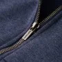Children's sweatshirt with hood and zipper dark blue mélange 116 by , Kids T-shirts - Ref: Foro24-12951, Price: 14,97 €, Disc...
