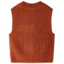 Chaleco infantil de punto color coñac 92 de , Camisetas para niños - Ref: Foro24-14539, Precio: 10,97 €