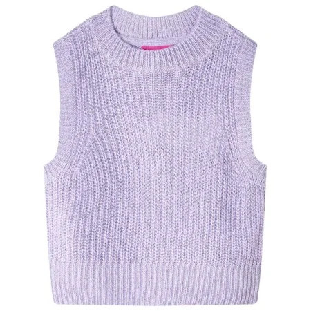 Helllila Strickweste für Kinder 128 von , Kinder-T-Shirts - Ref: Foro24-14547, Preis: 11,31 €, Rabatt: %