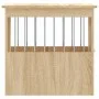 Hundekäfig aus Holzwerkstoff Sonoma-Eiche 45x62x59 cm von , Hundehütten - Ref: Foro24-838311, Preis: 62,73 €, Rabatt: %