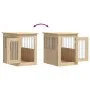Hundekäfig aus Holzwerkstoff Sonoma-Eiche 45x62x59 cm von , Hundehütten - Ref: Foro24-838311, Preis: 62,73 €, Rabatt: %