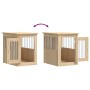 Hundekäfig aus Holzwerkstoff Sonoma-Eiche 45x62x59 cm von , Hundehütten - Ref: Foro24-838311, Preis: 62,67 €, Rabatt: %