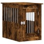 Hundekäfig aus geräuchertem Eichenholzwerkstoff, 45 x 62 x 59 cm von , Hundehütten - Ref: Foro24-838313, Preis: 62,92 €, Raba...