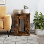 Hundekäfig aus geräuchertem Eichenholzwerkstoff, 45 x 62 x 59 cm von , Hundehütten - Ref: Foro24-838313, Preis: 62,92 €, Raba...