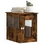 Hundekäfig aus geräuchertem Eichenholzwerkstoff, 45 x 62 x 59 cm von , Hundehütten - Ref: Foro24-838313, Preis: 63,00 €, Raba...