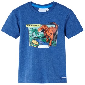 Kinder-T-Shirt dunkelblau meliert 140 von , Kinder-T-Shirts - Ref: Foro24-12243, Preis: 8,20 €, Rabatt: %