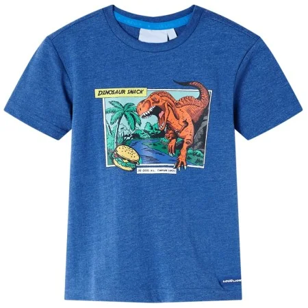 Kinder-T-Shirt dunkelblau meliert 140 von , Kinder-T-Shirts - Ref: Foro24-12243, Preis: 8,12 €, Rabatt: %