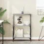Sonoma gray engineered wood 3-shelf bookcase 59x35x90.5 cm by , Bookcases and shelves - Ref: Foro24-837615, Price: 45,77 €, D...