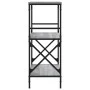 Sonoma gray engineered wood 3-shelf bookcase 59x35x90.5 cm by , Bookcases and shelves - Ref: Foro24-837615, Price: 45,77 €, D...