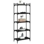 Bookcase with 5 shelves black engineered wood 60x30x154 cm by , Bookcases and shelves - Ref: Foro24-837657, Price: 46,66 €, D...