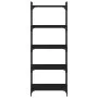 Bookcase with 5 shelves black engineered wood 60x30x154 cm by , Bookcases and shelves - Ref: Foro24-837657, Price: 46,66 €, D...