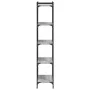 Sonoma gray engineered wood 5-shelf bookcase 60x30x154 cm by , Bookcases and shelves - Ref: Foro24-837660, Price: 63,00 €, Di...