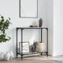 Sonoma gray engineered wood console table 75x30.5x75 cm by , Side tables - Ref: Foro24-837710, Price: 36,31 €, Discount: %