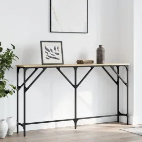 Sonoma oak engineered wood console table 140x23x75 cm by , Side tables - Ref: Foro24-837773, Price: 47,48 €, Discount: %