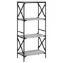 Librería 4 estantes madera ingeniería gris Sonoma 59x35x132 cm de , Librerías y estanterías - Ref: Foro24-837620, Precio: 56,...