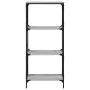 Librería 4 estantes madera ingeniería gris Sonoma 59x35x132 cm de , Librerías y estanterías - Ref: Foro24-837620, Precio: 56,...
