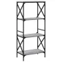 Librería 4 estantes madera ingeniería gris Sonoma 59x35x132 cm de , Librerías y estanterías - Ref: Foro24-837620, Precio: 56,...