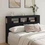 Cabecero con LED madera de ingeniería negro 160x18,5x103,5 cm de , Cabeceros y pies de cama - Ref: Foro24-837352, Precio: 96,...