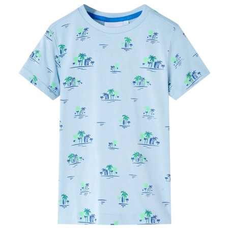 Camiseta infantil azul claro 116 de , Camisetas para niños - Ref: Foro24-12551, Precio: 8,85 €, Descuento: %