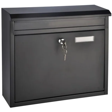 HI Black mailbox 36x12x32 cm by HI, mailboxes - Ref: Foro24-423965, Price: 41,25 €, Discount: %