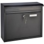 HI Schwarzer Briefkasten 36x12x32 cm von HI, Postfächer - Ref: Foro24-423965, Preis: 41,35 €, Rabatt: %