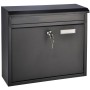 HI Black mailbox 36x12x32 cm by HI, mailboxes - Ref: Foro24-423965, Price: 41,35 €, Discount: %