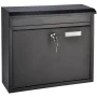 HI Black mailbox 36x12x32 cm by HI, mailboxes - Ref: Foro24-423965, Price: 41,25 €, Discount: %