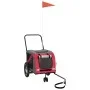 Dog Bicycle Trailer Iron Oxford Cloth Red Black by , pet strollers - Ref: Foro24-93887, Price: 107,91 €, Discount: %