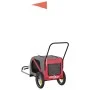 Remolque de bicicleta mascotas hierro tela Oxford rojo negro by , pet strollers - Ref: Foro24-93887, Price: 107,91 €, Discoun...