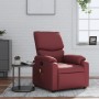 Reclining massage armchair in synthetic red wine leather by , Armchairs - Ref: Foro24-373445, Price: 199,69 €, Discount: %