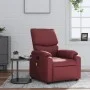 Sillón de masaje reclinable cuero sintético rojo tinto de , Sillones - Ref: Foro24-373445, Precio: 196,96 €, Descuento: %