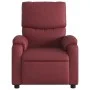 Reclining massage armchair in synthetic red wine leather by , Armchairs - Ref: Foro24-373445, Price: 196,99 €, Discount: %