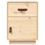 Solid pine wood bedside table 40x34x55 cm by vidaXL, Nightstands - Ref: Foro24-818305, Price: 59,23 €, Discount: %