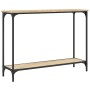Mesa consola madera de ingeniería roble Sonoma 101x30,5x75 cm de , Mesas auxiliares - Ref: Foro24-837703, Precio: 39,83 €, De...
