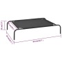 Erhöhtes schwarzes Hundebett Textilene S von vidaXL, Betten für Hunde - Ref: Foro24-170661, Preis: 21,71 €, Rabatt: %