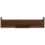 Bed frame with brown oak headboard and footboard 90x190 cm by , Beds and slatted bases - Ref: Foro24-3203816, Price: 149,36 €...