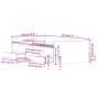 Bed frame with brown oak headboard and footboard 90x190 cm by , Beds and slatted bases - Ref: Foro24-3203816, Price: 149,36 €...