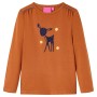 Langarm-Kinder-T-Shirt cognac Farbe 128 von , Kinder-T-Shirts - Ref: Foro24-13527, Preis: 9,90 €, Rabatt: %