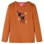 Long-sleeved children's t-shirt in cognac color, size 104. by , Kids T-shirts - Ref: Foro24-13525, Price: 8,32 €, Discount: %