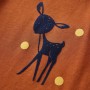 Camiseta infantil de manga larga color coñac 104