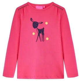 Bright pink long-sleeved children's t-shirt size 140 by , Kids T-shirts - Ref: Foro24-13533, Price: 8,32 €, Discount: %