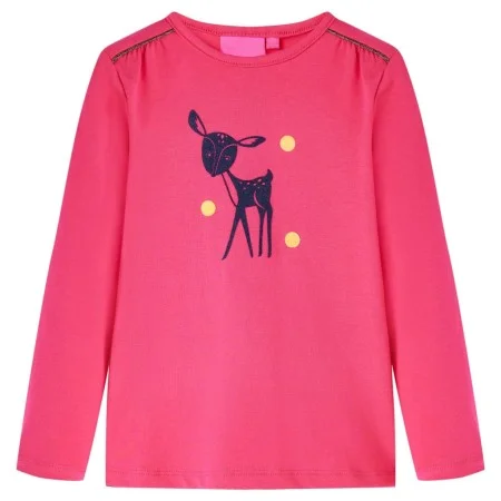 Camiseta infantil de manga larga rosa brillante 140 de , Camisetas para niños - Ref: Foro24-13533, Precio: 8,32 €, Descuento: %