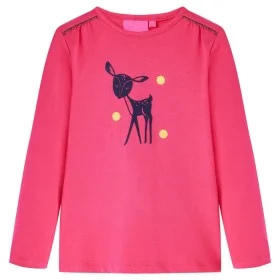 Kinder-Langarm-T-Shirt 116 in leuchtendem Rosa von , Kinder-T-Shirts - Ref: Foro24-13531, Preis: 8,32 €, Rabatt: %